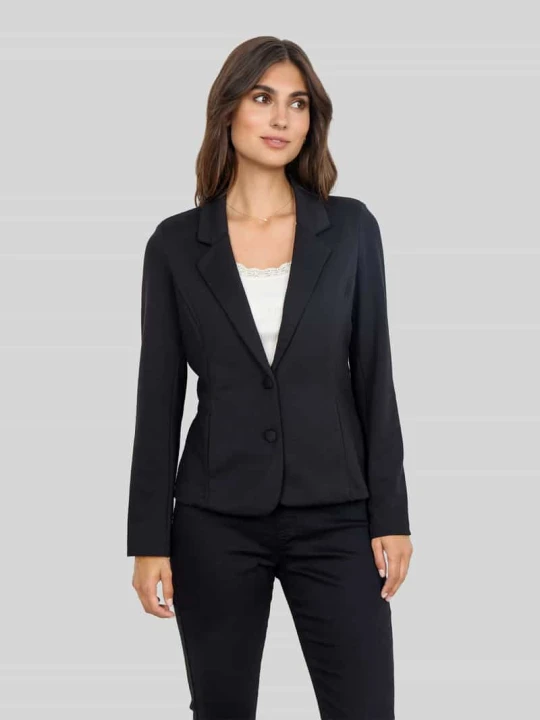 Zdjęcie produktu Żakiet o kroju slim fit z zapięciem na 2 guziki model 'DANIELA' Soyaconcept Czarny