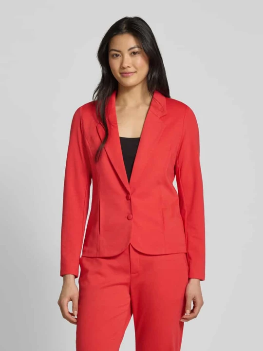 Zdjęcie produktu Żakiet o kroju slim fit z zapięciem na guzik model ‘NANNI’ Freequent Jasnoczerwony