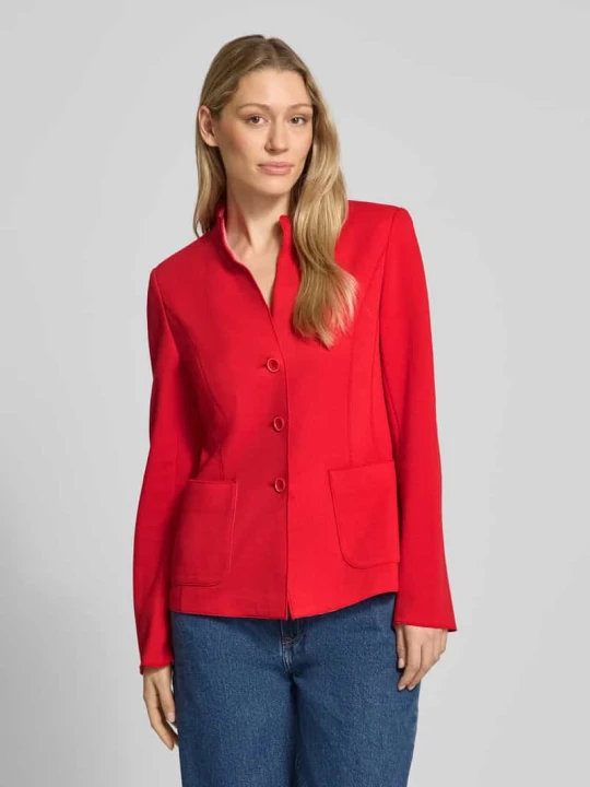 Zdjęcie produktu Żakiet o kroju slim fit ze stójką White Label Czerwony