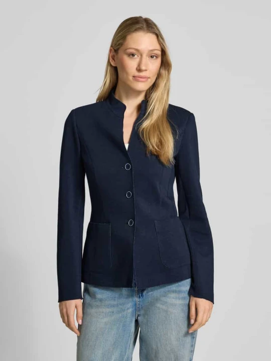 Zdjęcie produktu Żakiet o kroju slim fit ze stójką White Label Granatowy
