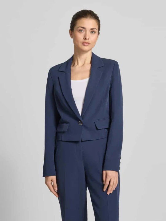 Zdjęcie produktu Żakiet o skróconym kroju z kołnierzem z połami model 'Leila' Guess Granatowy