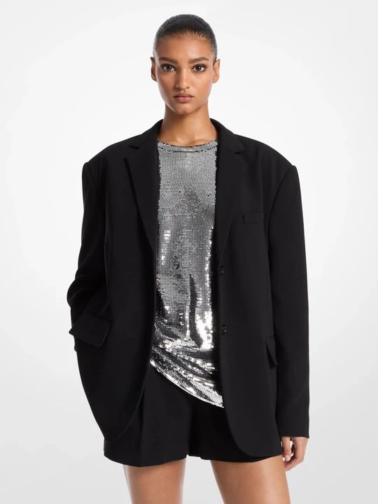 Zdjęcie produktu Żakiet oversize z krepy Michael Kors CZARNY (Czarny)