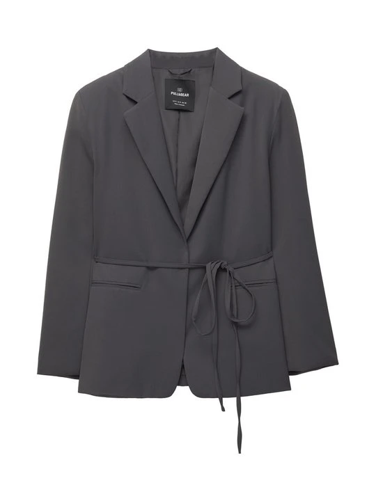 Zdjęcie produktu Żakiet PULL&BEAR ciemnoszary