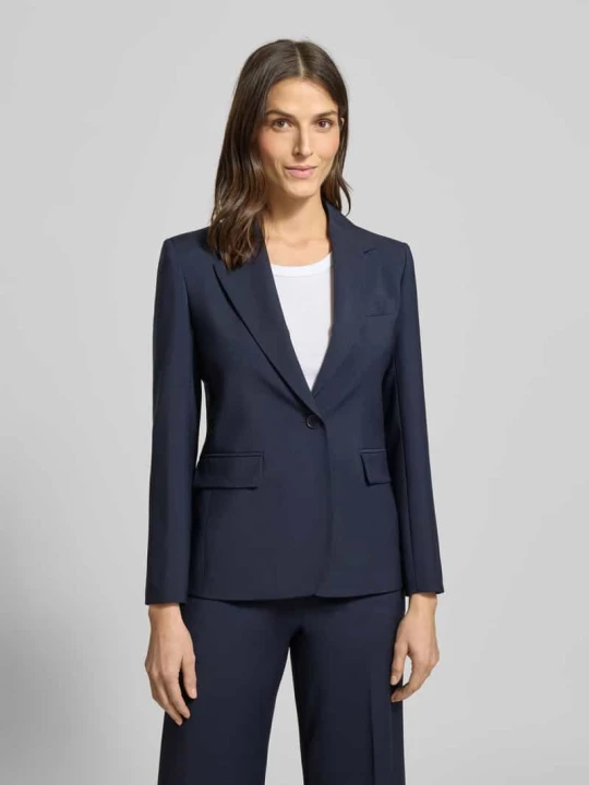 Zdjęcie produktu Dopasowany żakiet z czystej żywej wełny model 'LAMINE' Weekend Max Mara Granatowy