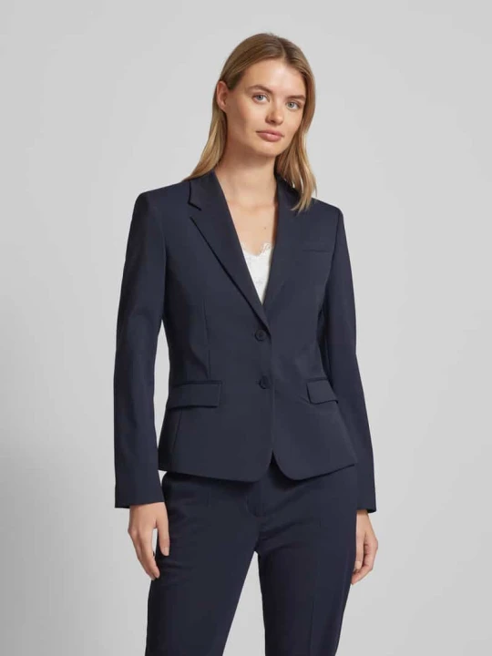 Zdjęcie produktu Żakiet o kroju slim fit z dodatkiem wełny model „AREDANA” Hugo Granatowy