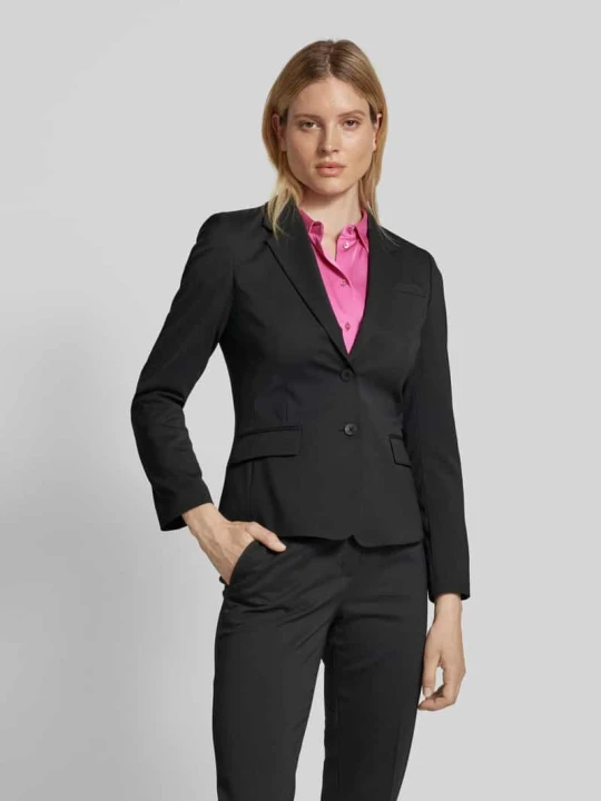 Zdjęcie produktu Żakiet o kroju slim fit z dodatkiem wełny model „AREDANA” Hugo Czarny