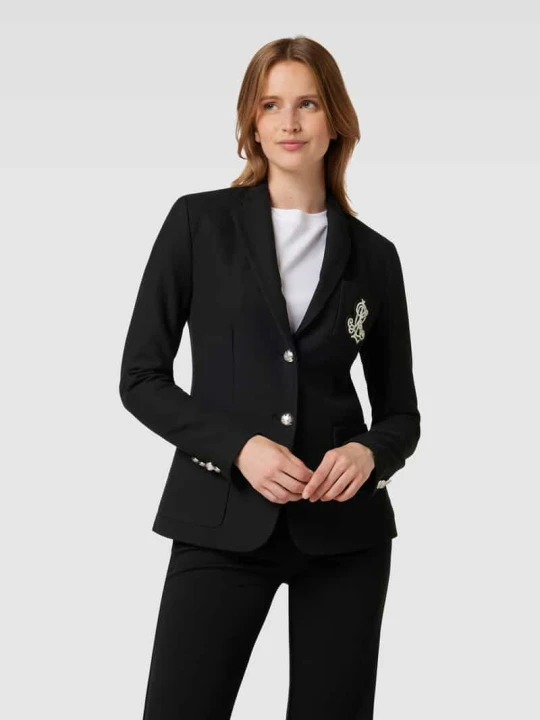 Zdjęcie produktu Żakiet z detalem z logo model ‘ANFISA’ Lauren Ralph Lauren Czarny