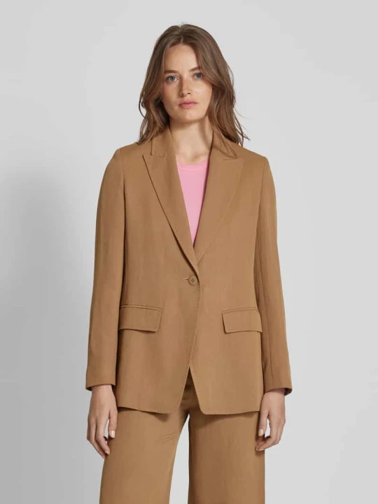 Zdjęcie produktu Żakiet z kieszeniami z patką model ‘GITANE’ Max Mara Jasnobrązowy
