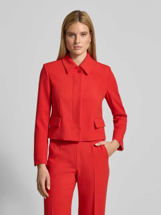 Zdjęcie produktu Żakiet z kieszeniami z patką Windsor Czerwony