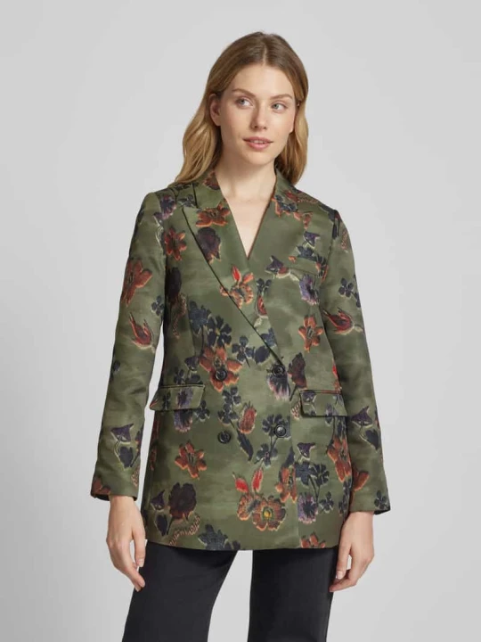 Zdjęcie produktu Żakiet z kołnierzem z klapami Scotch & Soda Oliwkowy