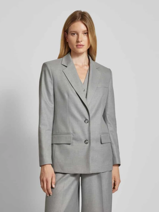 Zdjęcie produktu Żakiet z kołnierzem z połami — Capsule Wardrobe P&C* Curated By Anouk Yve Średnioszary melanż