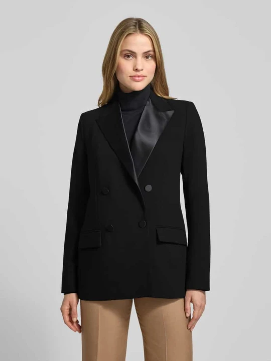 Zdjęcie produktu Żakiet z kołnierzem z połami i kieszeniami z patką model ‘RILISSA’ Lauren Ralph Lauren Czarny