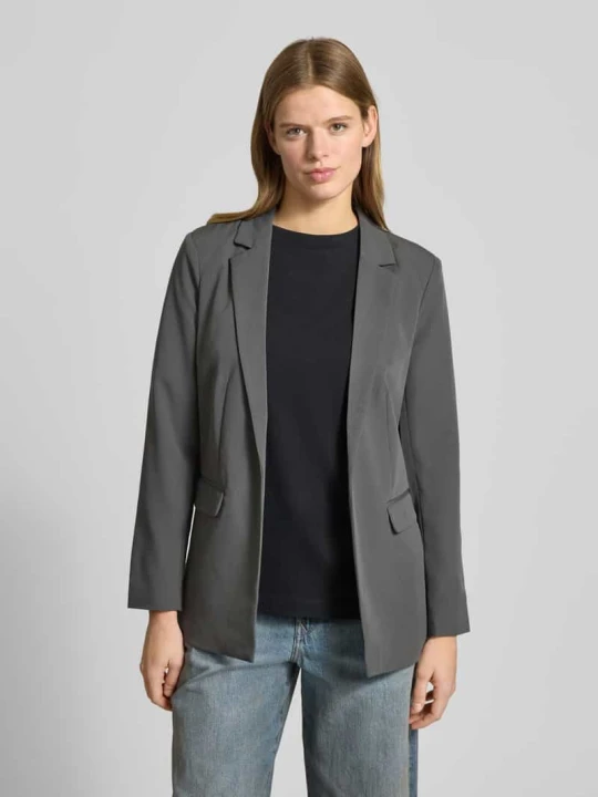 Zdjęcie produktu Marynarka z kołnierzem z klapami model 'Bossy' Pieces Antracytowy