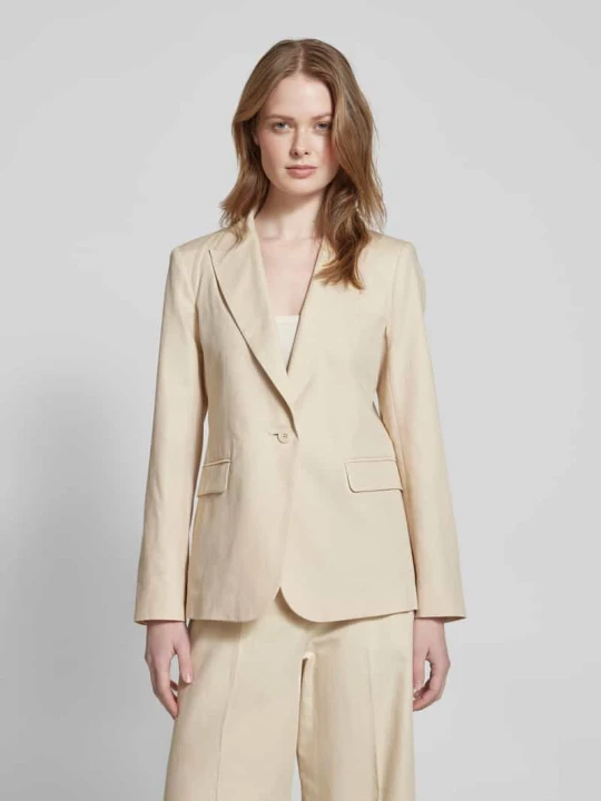Zdjęcie produktu Żakiet z kołnierzem z połami model ‘QUITO’ Weekend Max Mara Piaskowy