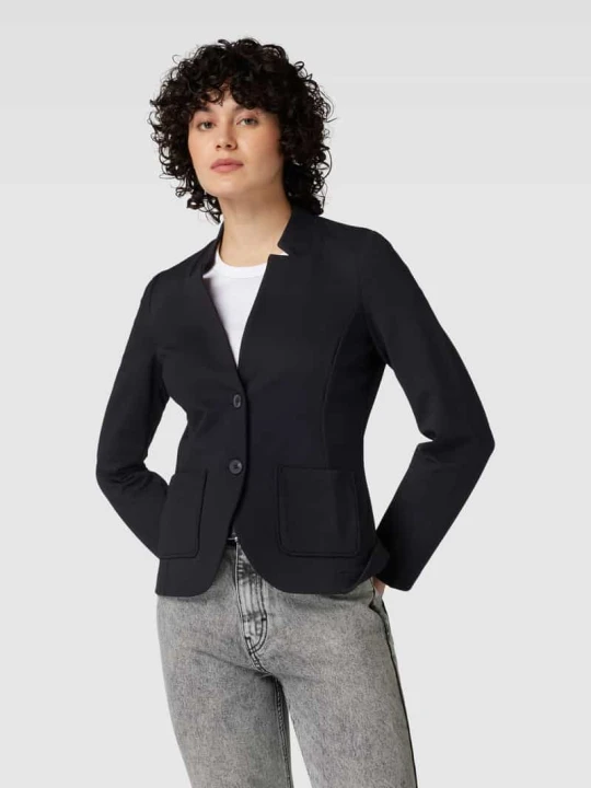 Zdjęcie produktu Żakiet krótki o kroju regular fit z mieszanki bawełny Tom Tailor Czarny
