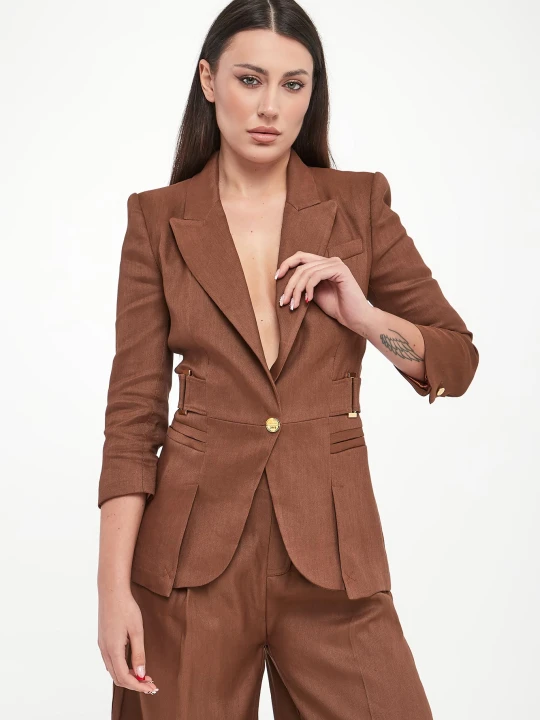 Zdjęcie produktu Żakiet z lnem ELISABETTA FRANCHI