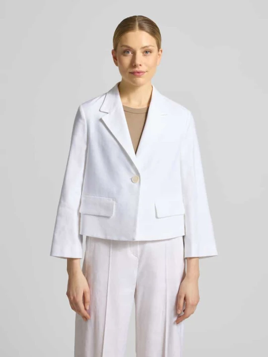 Zdjęcie produktu Żakiet z mieszanka lnu z kołnierz z połami Windsor Biały