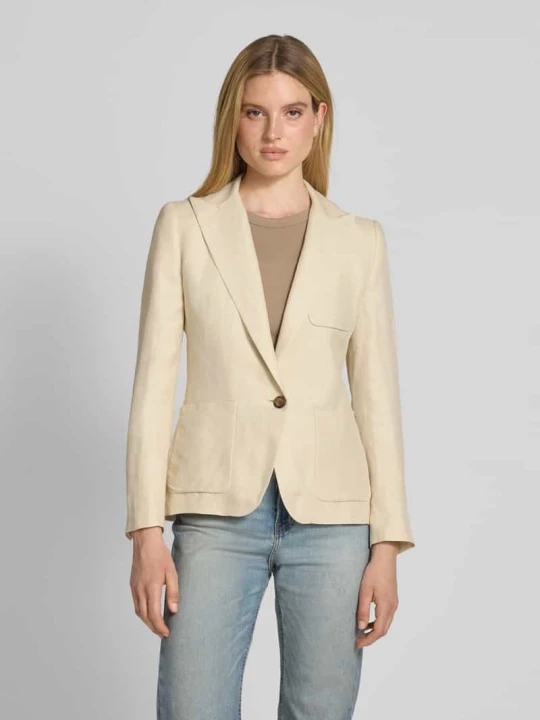 Zdjęcie produktu Żakiet z nakładaną kieszenią na piersi model ‘LURLEEN’ Lauren Ralph Lauren Beżowy