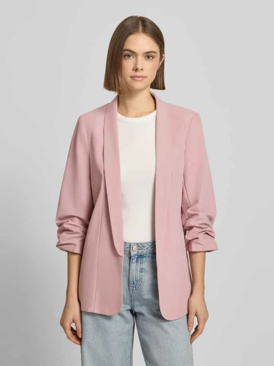 Zdjęcie produktu Długi żakiet o kroju regular fit z dodatkiem wiskozy model ‘BOSELLA’ Pieces