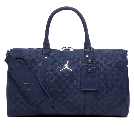 Zdjęcie produktu Zamszowa torba z monogramem Jordan (25 l) - Niebieski
