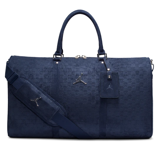 Zdjęcie produktu Zamszowa torba z monogramem Jordan (40 l) - Niebieski
