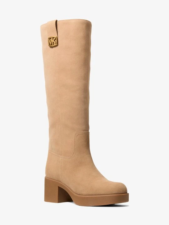 Zdjęcie produktu Zamszowe botki na platformie Bryant Michael Kors [3740] (Brązowy)