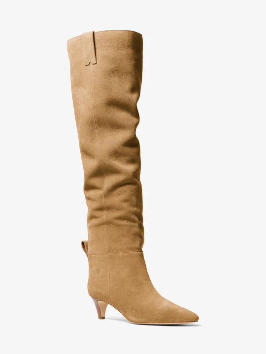 Zdjęcie produktu Zamszowe kozaki Daniela Michael Kors [3740] (Naturalny)