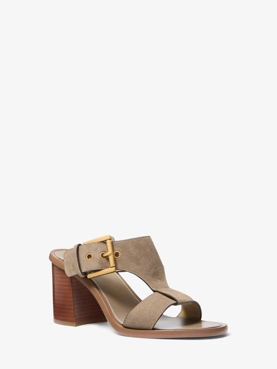Zdjęcie produktu Zamszowe sandały Irene z klockowym obcasem Michael Kors