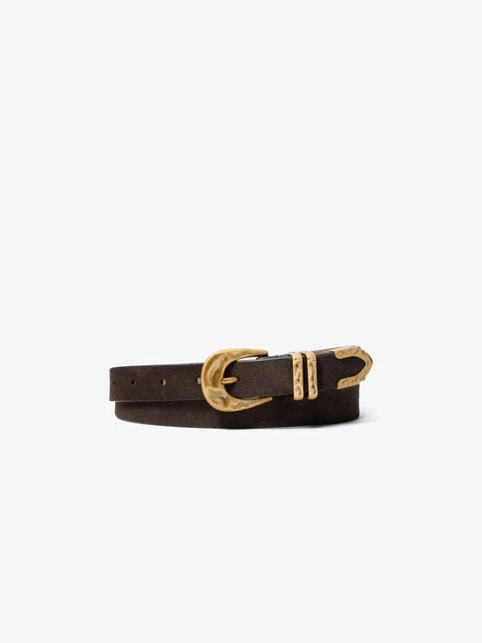 Zdjęcie produktu Zamszowy pasek western Michael Kors CZEKOLADOWY (Brązowy)