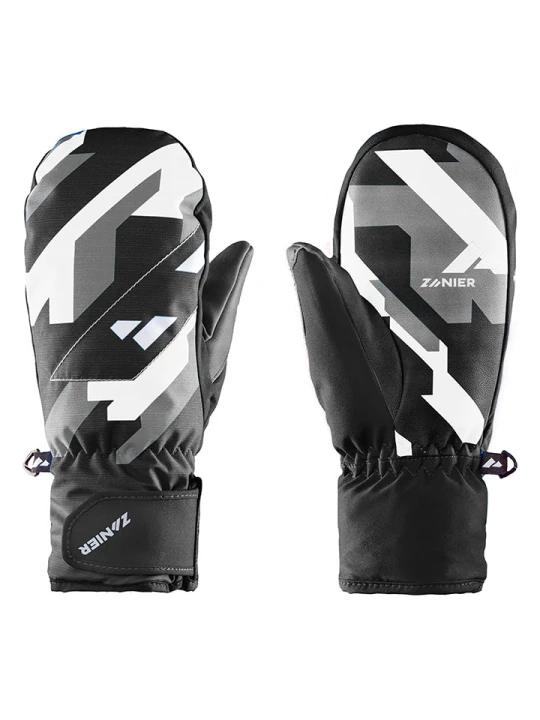 Zdjęcie produktu Zanier Rękawice narciarskie unisex "Melau GTX" w kolorze czarno-szarym rozmiar: 4, 5