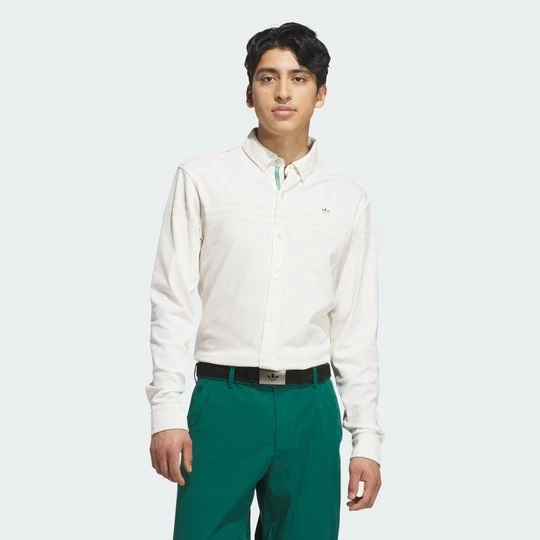Zdjęcie produktu Zapinana na guziki koszulka Polo Originals Twistknit Adidas Chalk White