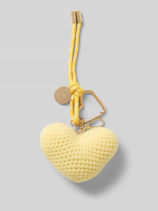 Zdjęcie produktu Zawieszka w stylu dzianiny model 'Heart' Seidenfelt Jasnożółty