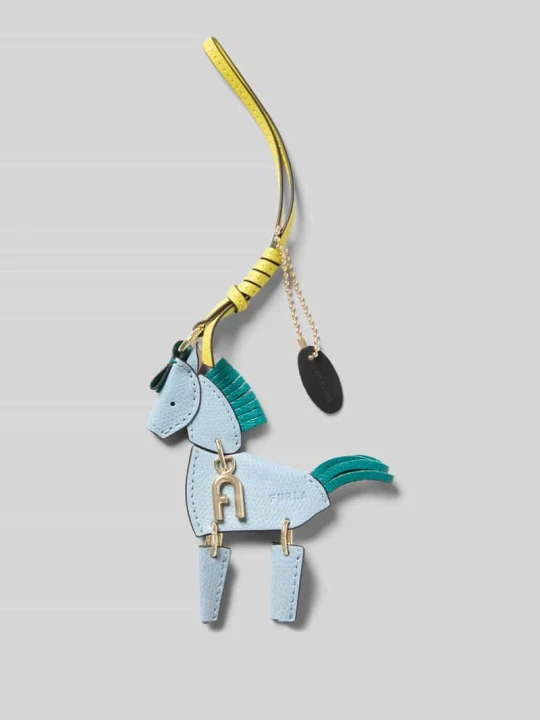 Zdjęcie produktu Zawieszka z wytłaczanym logo model 'ALLEGRA HORSE' Furla Piaskowy