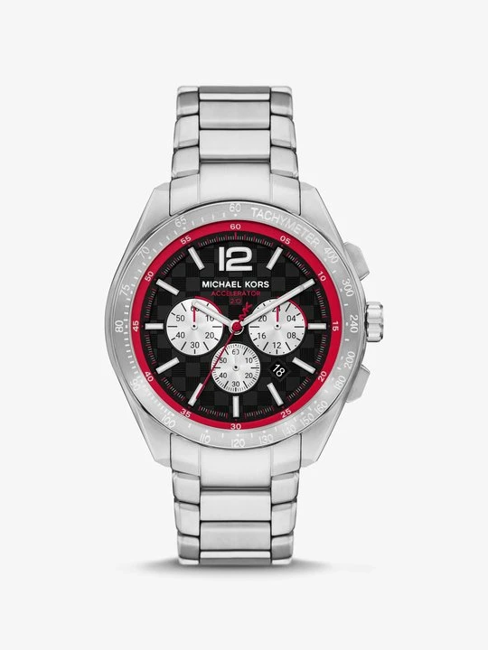 Zdjęcie produktu Zegarek Accelerator 2.0 z dużą kopertą w srebrnym kolorze Michael Kors