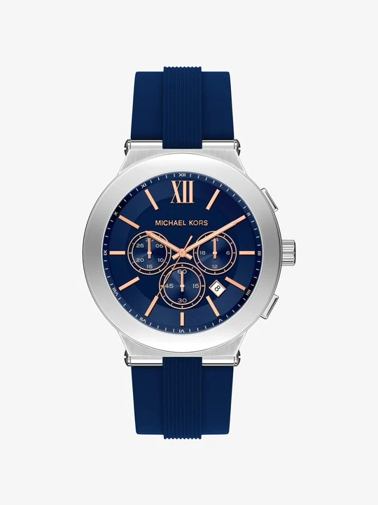 Zdjęcie produktu Zegarek Billie z dużą kopertą w srebrnym kolorze z silikonowym paskiem Michael Kors