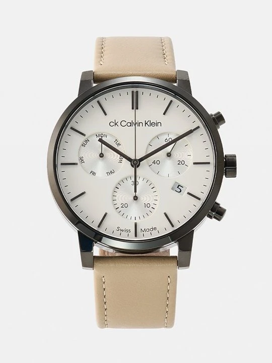Zdjęcie produktu Zegarek chronograficzny Calvin Klein beżowy