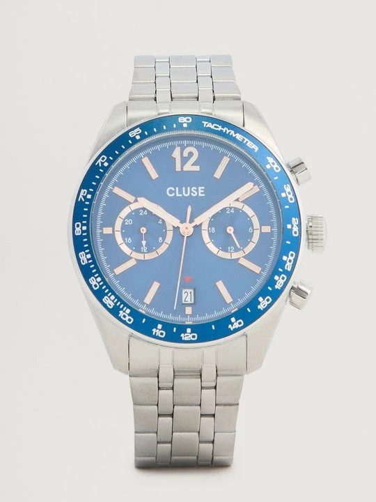 Zdjęcie produktu Zegarek chronograficzny Cluse srebrny