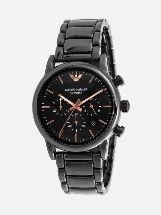 Zdjęcie produktu Zegarek chronograficzny Emporio Armani antracytowy