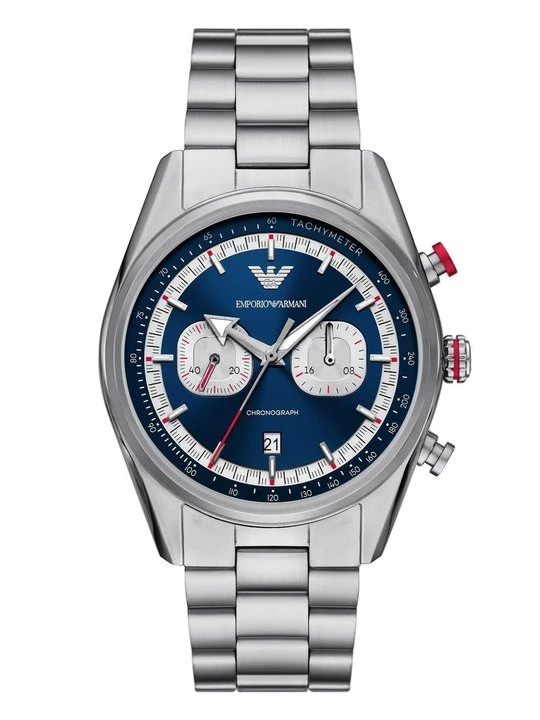Zdjęcie produktu Zegarek chronograficzny Emporio Armani srebrny