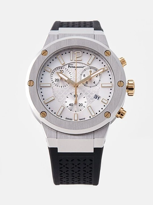 Zdjęcie produktu Zegarek chronograficzny FERRAGAMO srebrny