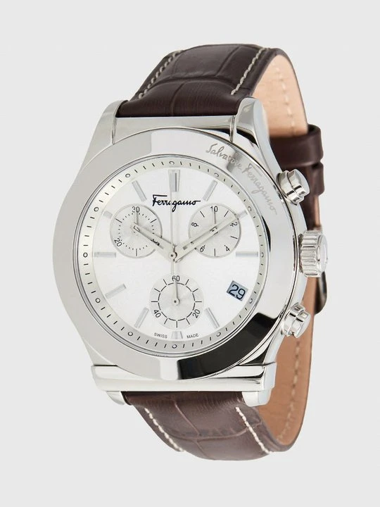 Zdjęcie produktu Zegarek chronograficzny FERRAGAMO brązowy