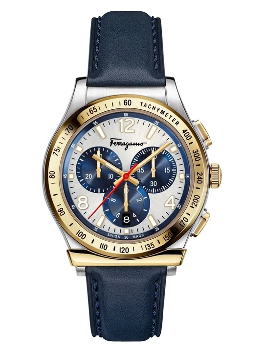 Zdjęcie produktu Zegarek chronograficzny FERRAGAMO niebieski