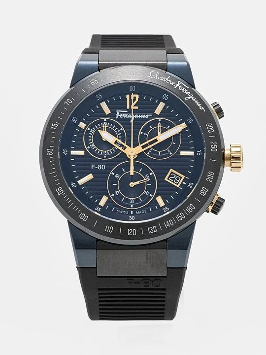 Zdjęcie produktu Zegarek chronograficzny FERRAGAMO niebieski