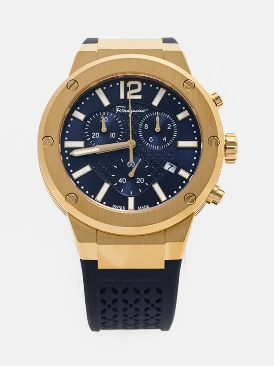 Zdjęcie produktu Zegarek chronograficzny FERRAGAMO granatowy