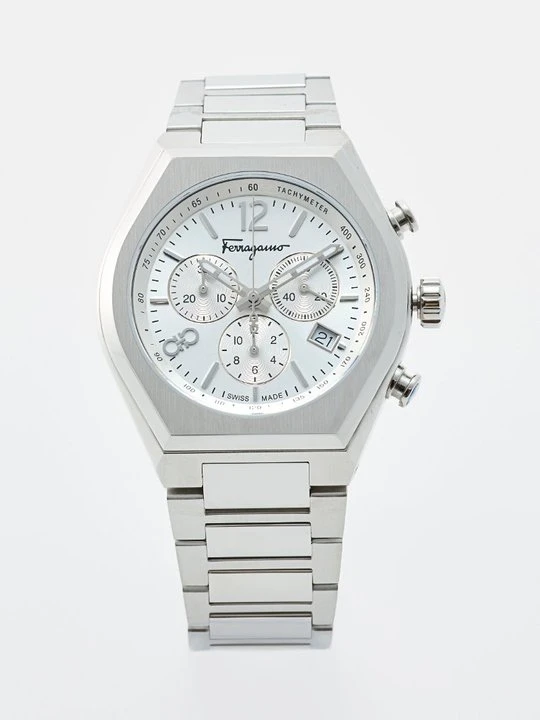 Zdjęcie produktu Zegarek chronograficzny FERRAGAMO srebrny