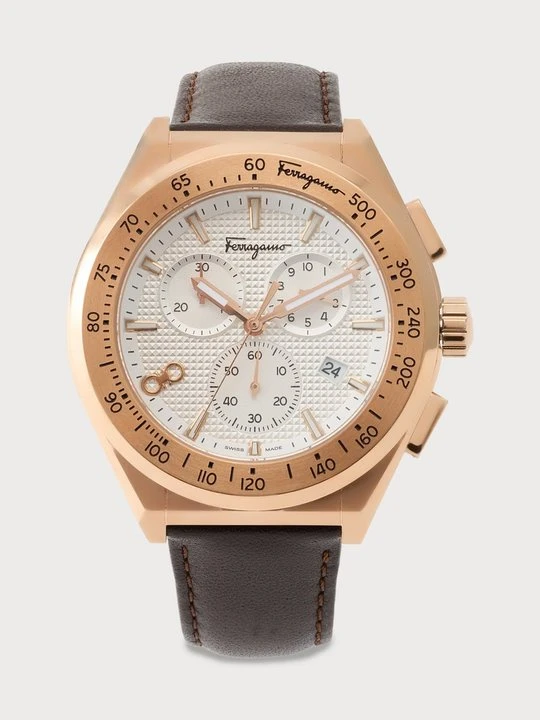 Zdjęcie produktu Zegarek chronograficzny FERRAGAMO srebrny