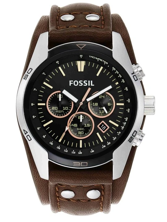Zdjęcie produktu Zegarek chronograficzny Fossil brązowy