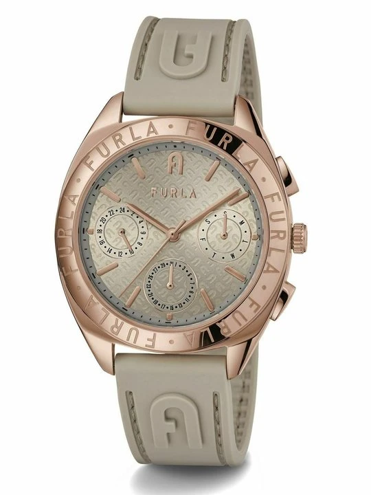 Zdjęcie produktu Zegarek chronograficzny Furla w kolorze złota