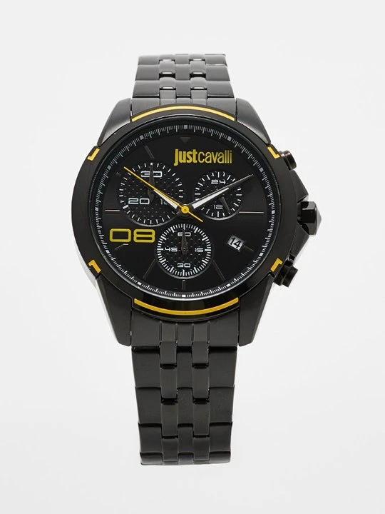 Zdjęcie produktu Zegarek chronograficzny Just Cavalli czarny melanż
