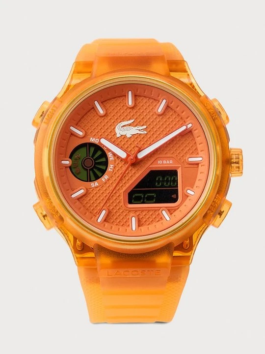 Zdjęcie produktu Zegarek chronograficzny Lacoste pomarańczowy